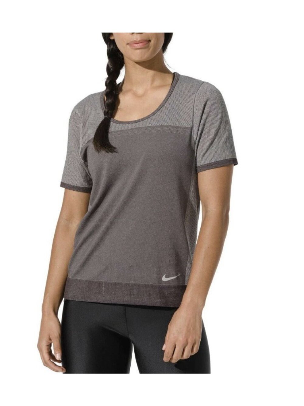 NEW Nike Women’s Infinite Running Shirt Size Small ATO578-082 Stretch Breathable